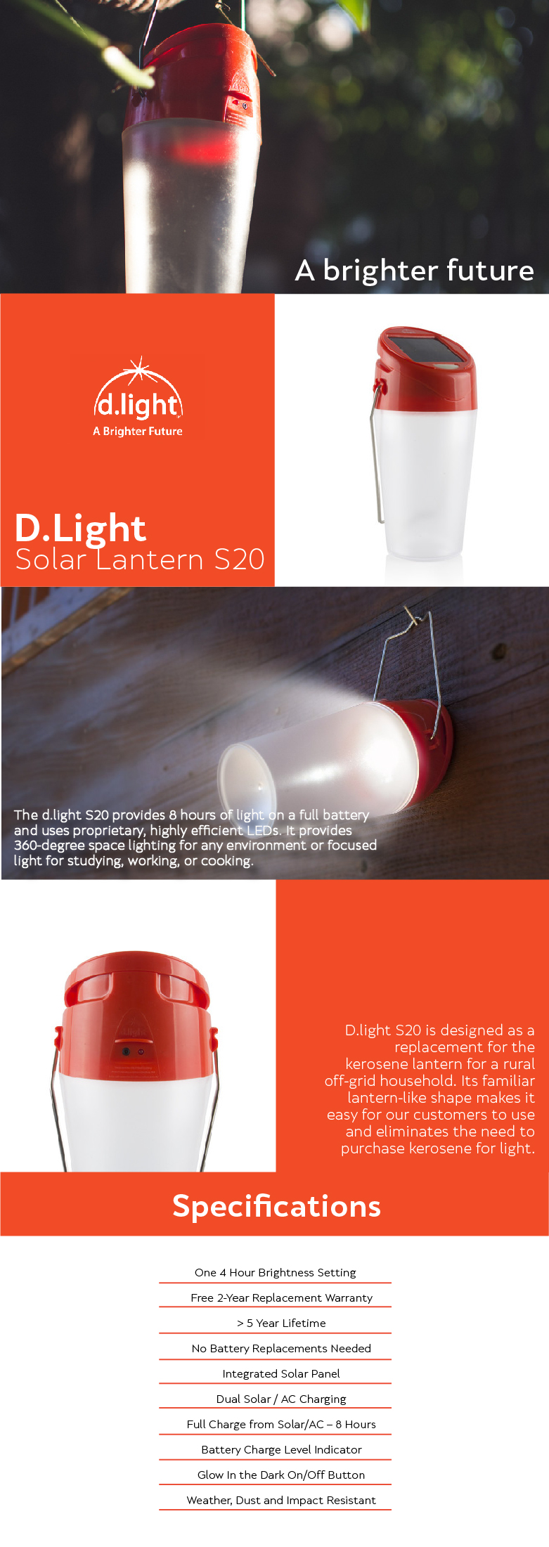 DLight Solar Lantern S20 - PD