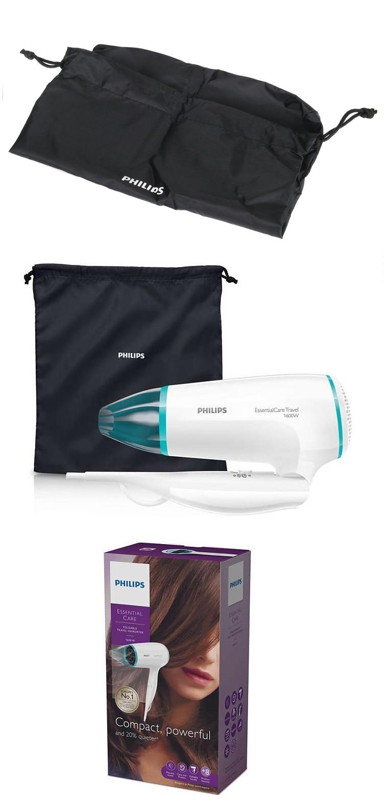 Philips 1600w Compact Powerful And 20% Quieter Hairdryer