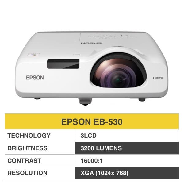 Epson EB-530 Projector (Short Throw)