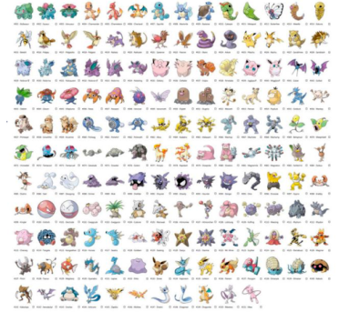 Chart Of Every Pokemon