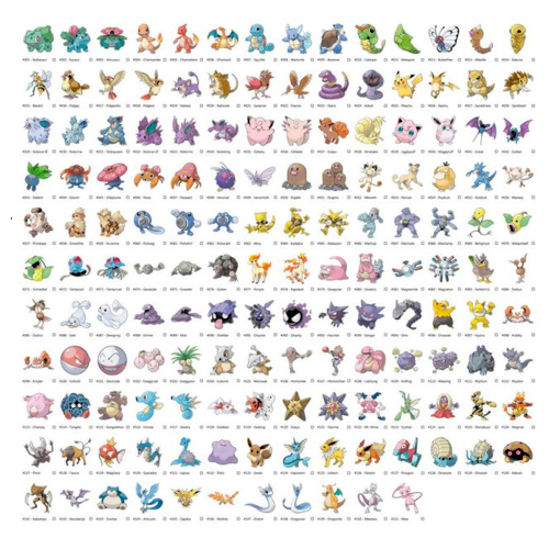 Complete Pokemon Go Silhouette Reference Chart For All 151 Pokemon Dhause