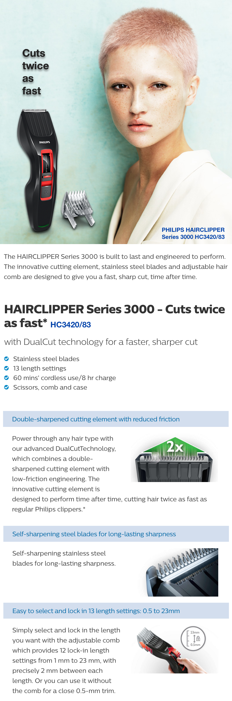Philips HC3420/83 Hairclipper