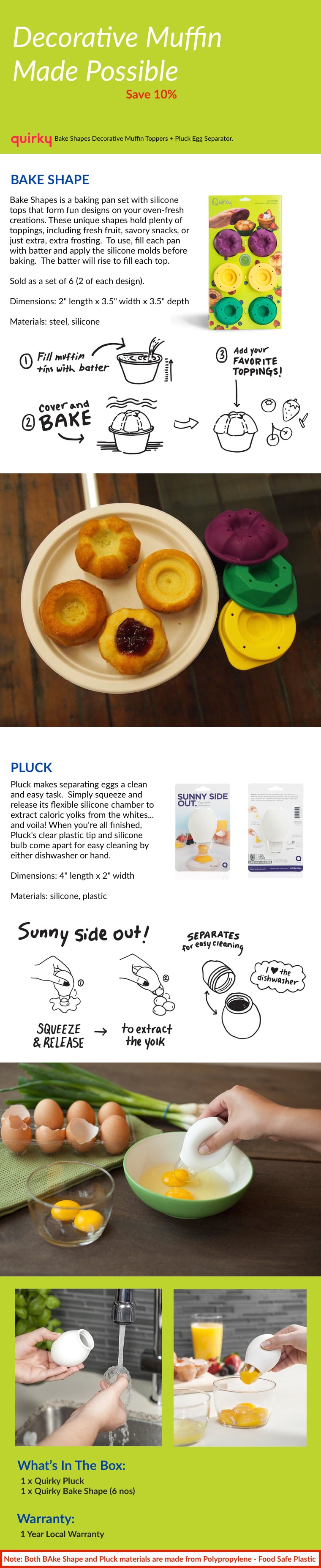 Product Description of Quirky Decorative Muffin Bundle