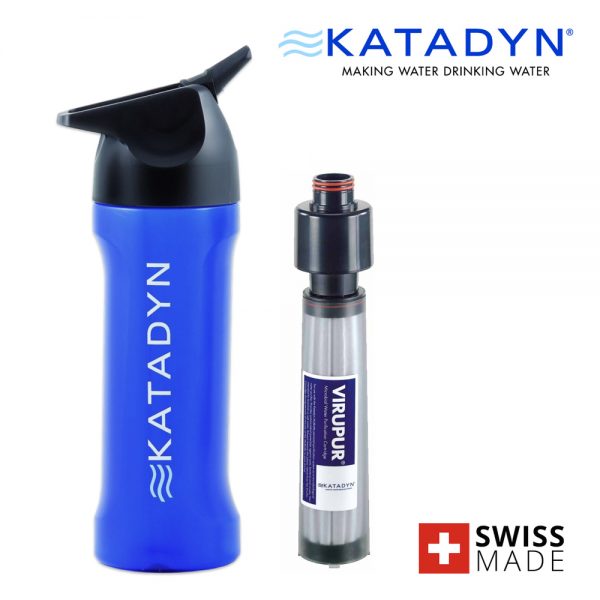 KATADYN MyBottle Swiss Made Water Purifier with Filter (Blue)
