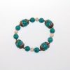 EXQUISITE 10mm Turquoise Stone with Pearl Bracelet