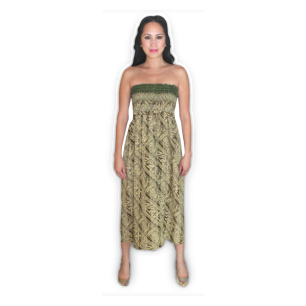 Handmade Artisan Silk Dress – Boho Tube Cover-Ups