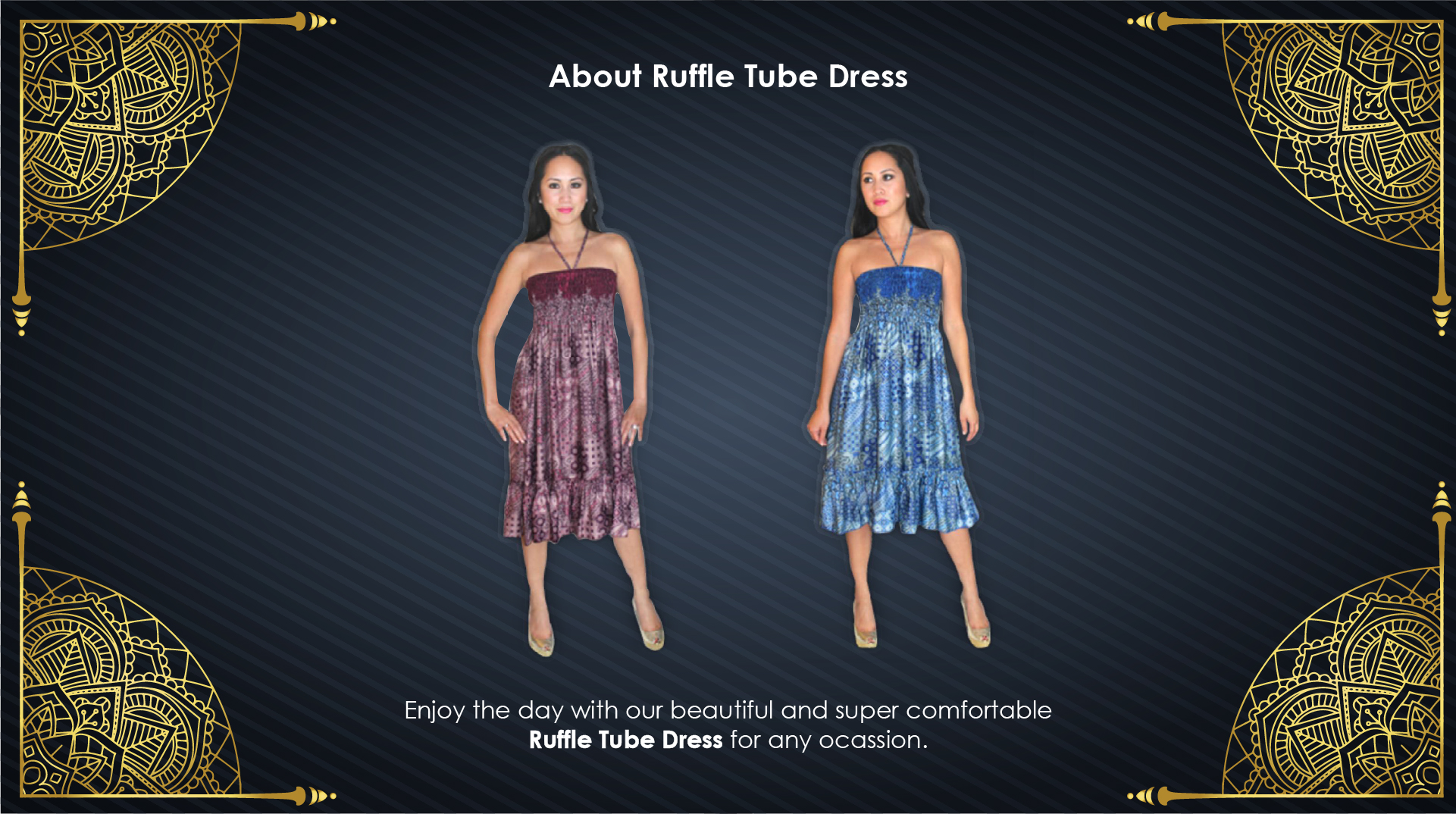 Ruffle Tube Dress-05